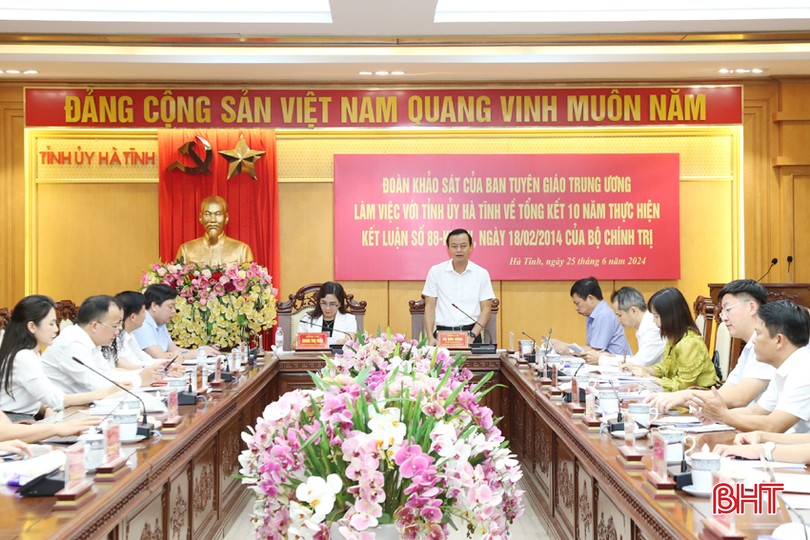 Hà Tĩnh đạt nhiều kết quả nổi bật trong thực hiện Kết luận 88-KL/TW