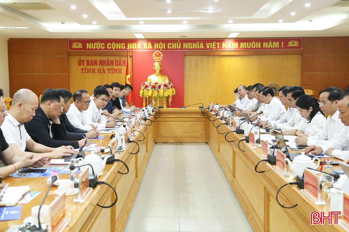Hà Tĩnh kết nối cơ hội đầu tư với các doanh nghiệp Trung Quốc