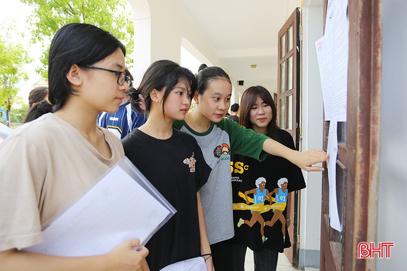 Thí sinh tại 35 điểm thi ở Hà Tĩnh tham gia Kỳ thi tốt nghiệp THPT 2024