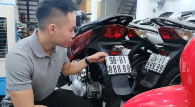 Bộ Công an đề xuất đấu giá biển số xe máy, giá khởi điểm 5 triệu đồng