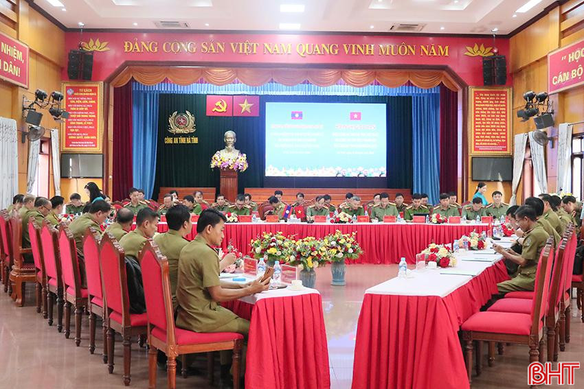 Công an 3 tỉnh Hà Tĩnh - Bolikhămxây - Khăm Muồn ký kết hợp tác thời gian tới