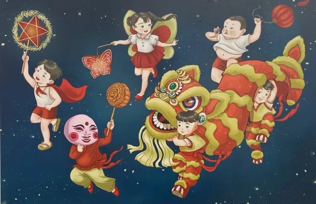 Những góc nhìn đầy mới lạ về Trung thu của các họa sĩ trẻ
