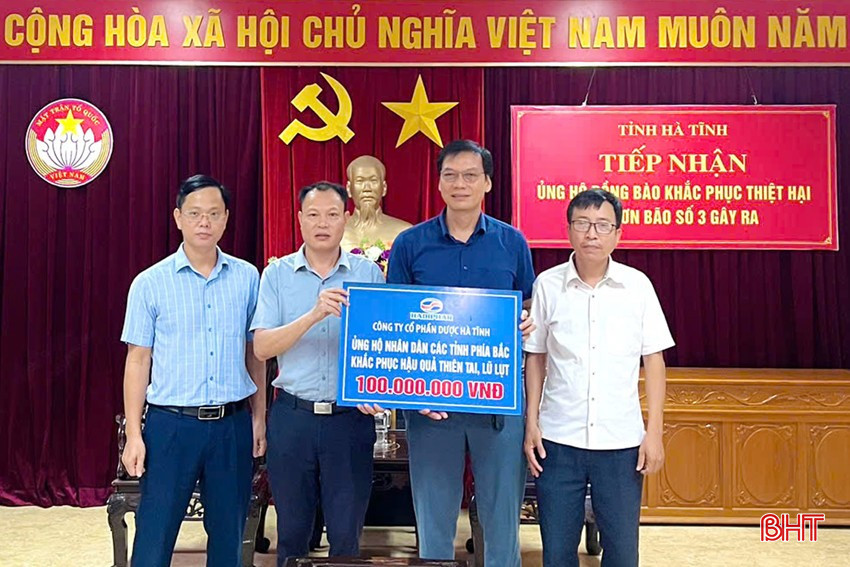 Hà Tĩnh tiếp nhận gần 6,4 tỷ đồng ủng hộ đồng bào ảnh hưởng thiên tai