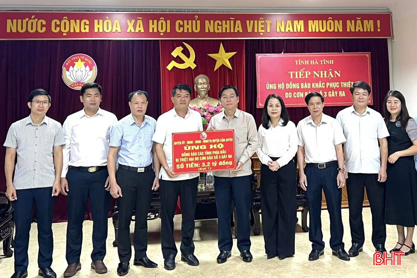 Hà Tĩnh tiếp nhận gần 31,5 tỷ đồng ủng hộ đồng bào vùng lũ miền Bắc