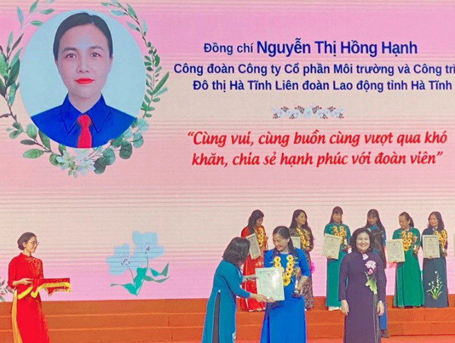 Cán bộ công đoàn Hà Tĩnh được vinh danh toàn quốc
