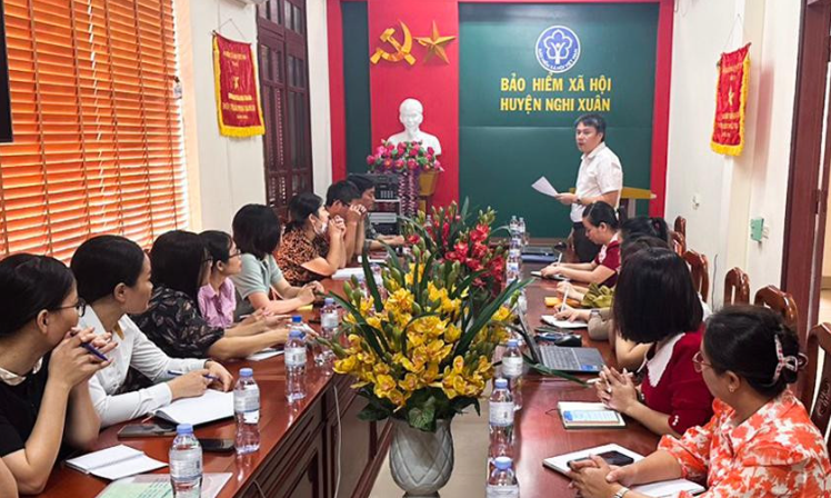 BHXH Nghi Xuân (Hà Tĩnh) vượt chỉ tiêu về phát triển người tham gia BHXH bắt buộc