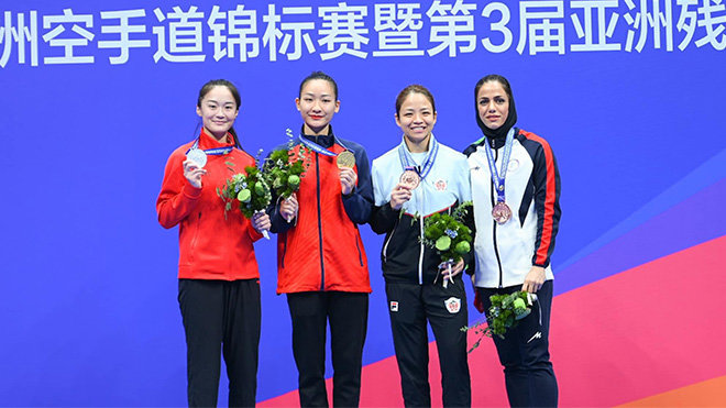 Hà Tĩnh giành 2 huy chương vàng Giải Vô địch Karatedo Châu Á