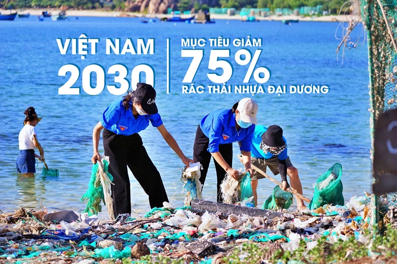 Việt Nam đặt mục tiêu giảm 75% rác thải nhựa đại dương vào năm 2030