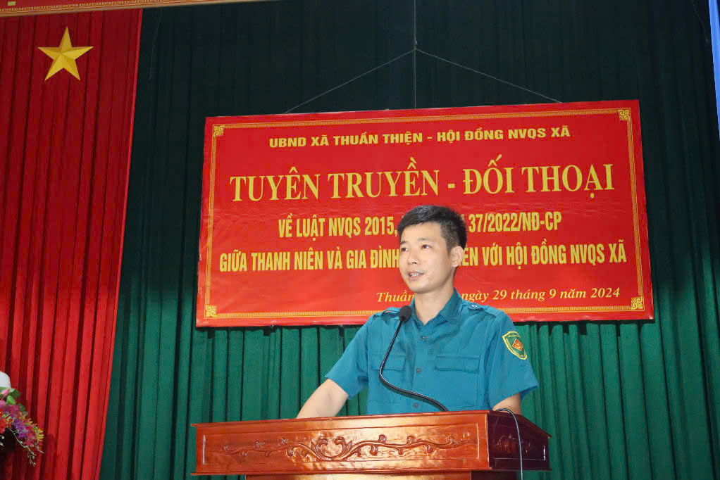 Đẩy mạnh công tác tuyên truyền Luật Nghĩa vụ quân sự trên địa bàn huyện Can Lộc