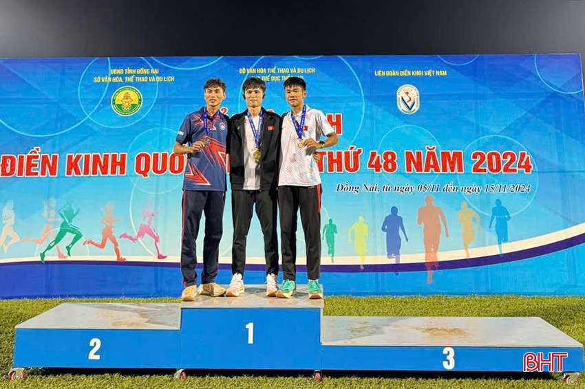 Hà Tĩnh giành 11 huy chương tại Giải Điền kinh vô địch quốc gia