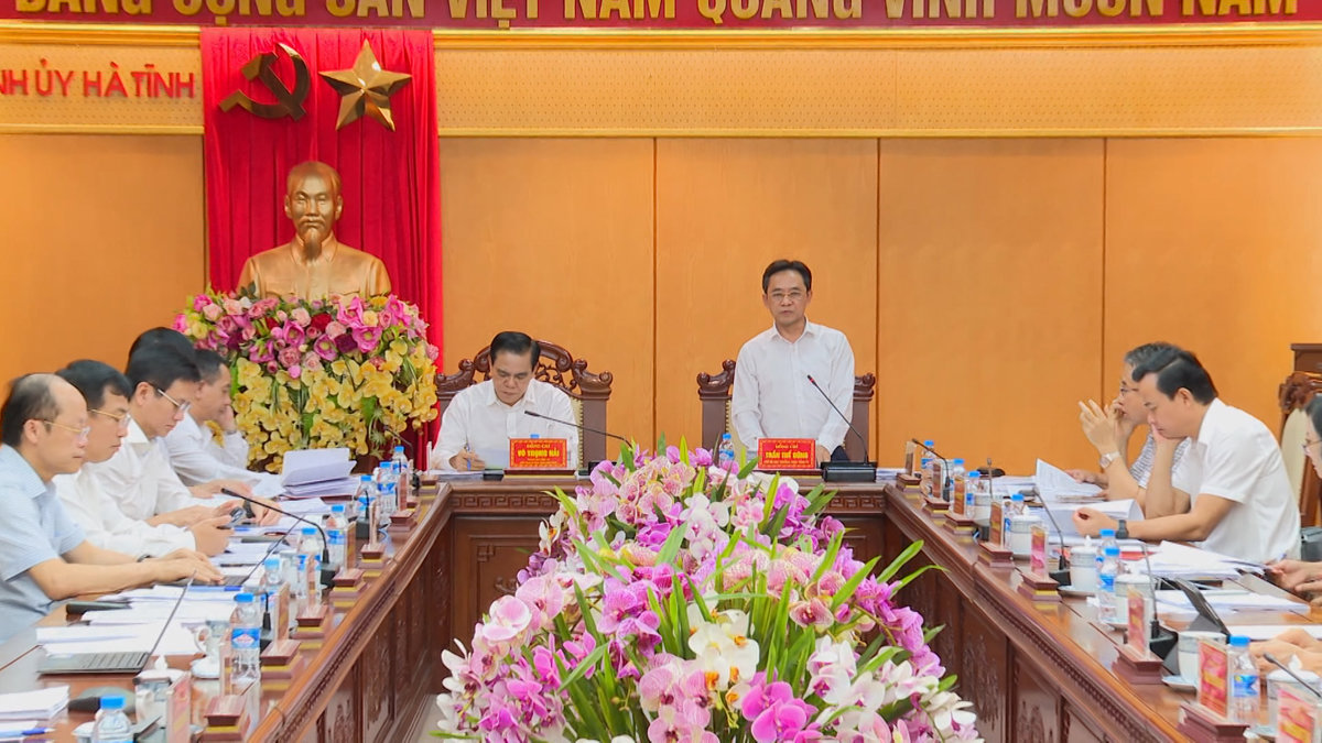 Ban Thường vụ Tỉnh ủy họp đánh giá tình tình hình kinh tế xã hội năm 2024