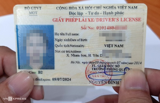 Người lái xe phải thi lại lý thuyết ngay khi giấy phép hết hạn