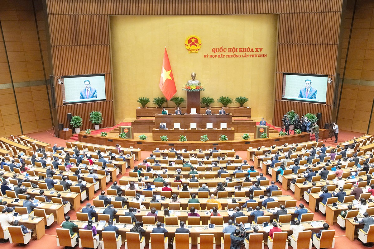 Kỳ họp bất thường lần thứ 9, Quốc hội khoá XV tập trung vào việc sắp xếp, tinh gọn bộ máy