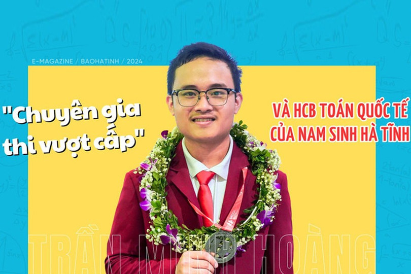 Trần Minh Hoàng - THPT Chuyên Hà Tĩnh vào đội tuyển dự Olympic Toán học quốc tế