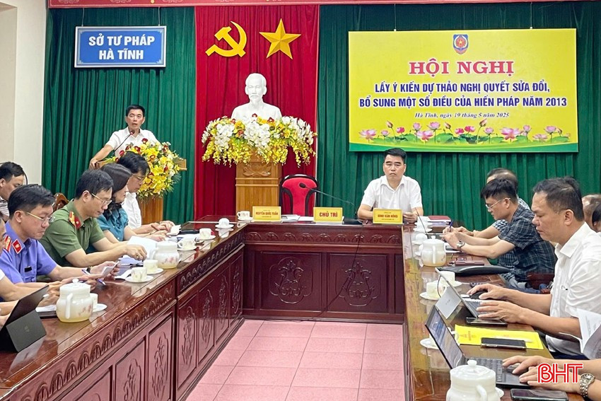 Sở Tư pháp lấy ý kiến góp ý dự thảo Nghị quyết sửa đổi, bổ sung Hiến pháp năm 2013