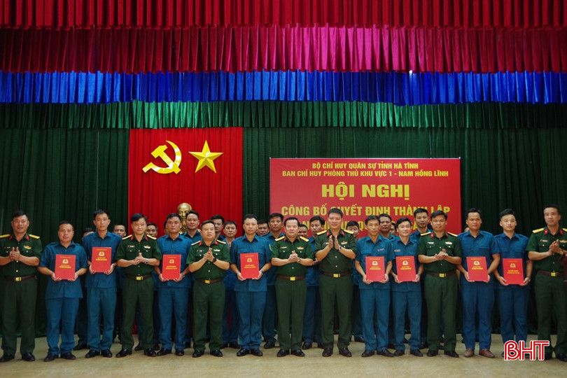 Công bố thành lập 67 ban chỉ huy quân sự cấp xã ở Hà Tĩnh