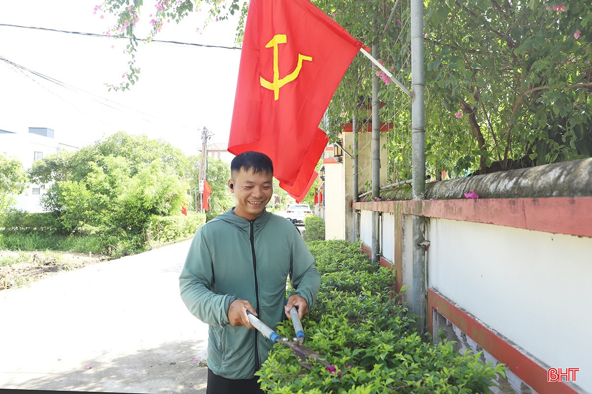Sôi nổi xây dựng nông thôn mới chào mừng đại hội Đảng các cấp