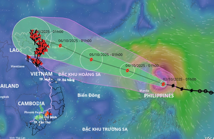 Bão Matmo có thể vào Biển Đông hôm nay