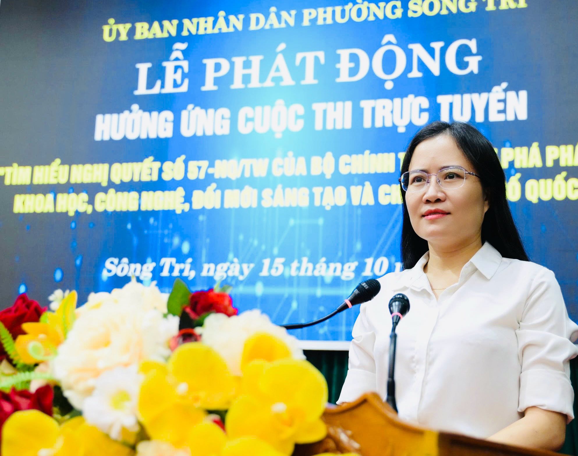 Phường Sông Trí phát động hưởng ứng Cuộc thi trực tuyến tìm hiểu Nghị quyết số 57-NQ/TW của Bộ Chính trị