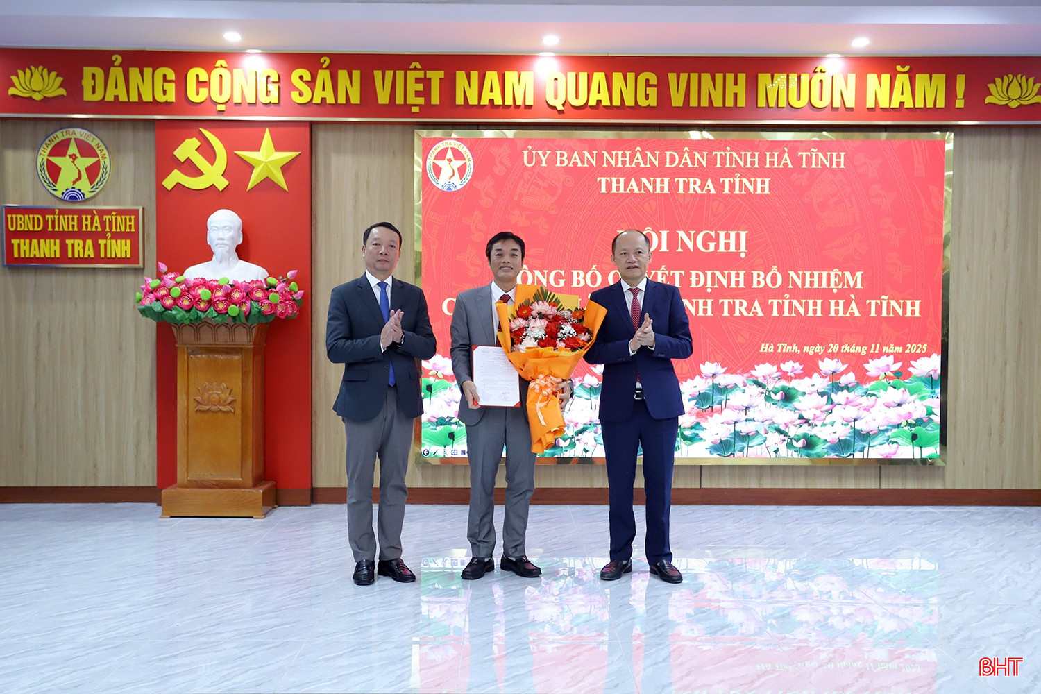 Công bố quyết định bổ nhiệm Chánh Thanh tra tỉnh Hà Tĩnh