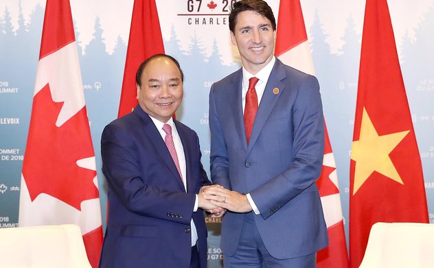 Thủ tướng Nguyễn Xuân Phúc hội đàm với Thủ tướng Canada