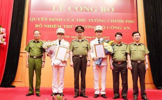 Công bố quyết định bổ nhiệm 2 Thứ trưởng Bộ Công an