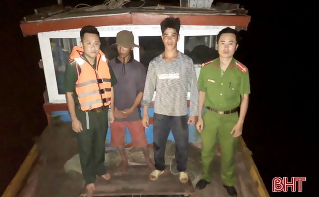 Dùng kích điện đánh bắt hải sản, một tàu cá bị bắt 