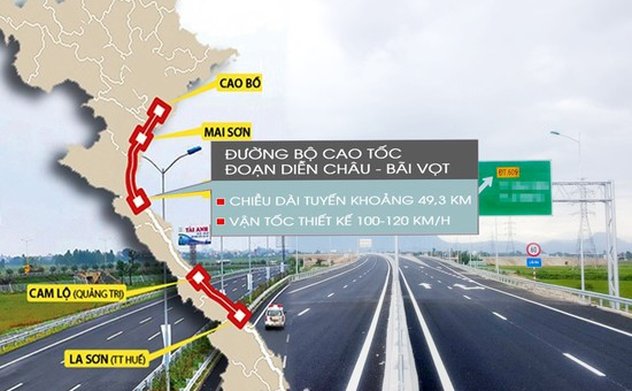 Lộ danh tính nhà đầu tư cao tốc Bắc - Nam đoạn Diễn Châu - Bãi Vọt
