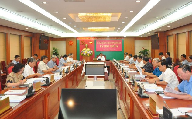 Ủy ban Kiểm tra Trung ương họp kỳ 18, thi hành kỷ luật đảng viên, tổ chức đảng 