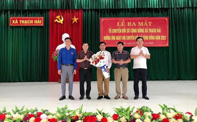 Xã Thạch Hải, huyện Thạch Hà ra mắt tổ chuyển đổi số cộng đồng