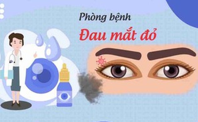 Infographics: Cách phòng, ngăn ngừa lây lan bệnh đau mắt đỏ
