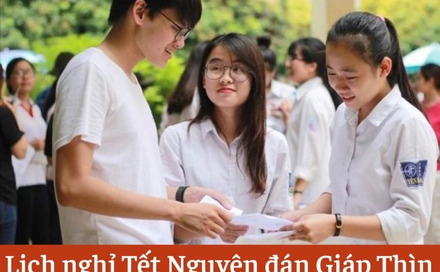 Lịch nghỉ tết Nguyên đán Giáp Thìn 2024 của học sinh Hà Tĩnh