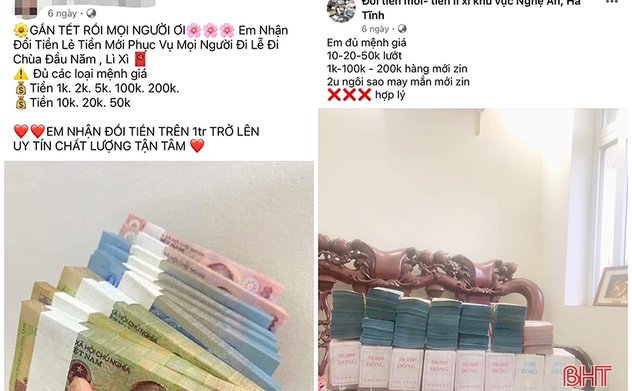 Đổi tiền lẻ, tiền mới để thu lời là hành vi trái pháp luật