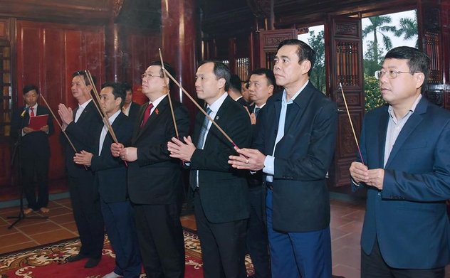 Chủ tịch Quốc hội Vương Đình Huệ thăm, chúc Tết tại tỉnh Hà Tĩnh