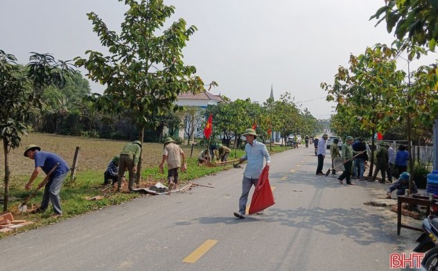 Sôi nổi ra quân xây dựng nông thôn mới ở Cẩm Xuyên 