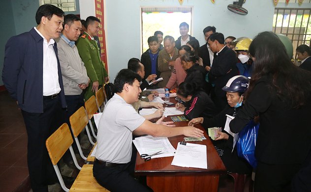 Chi trả tiền bồi thường GPMB dự án của VSIP tại Hà Tĩnh