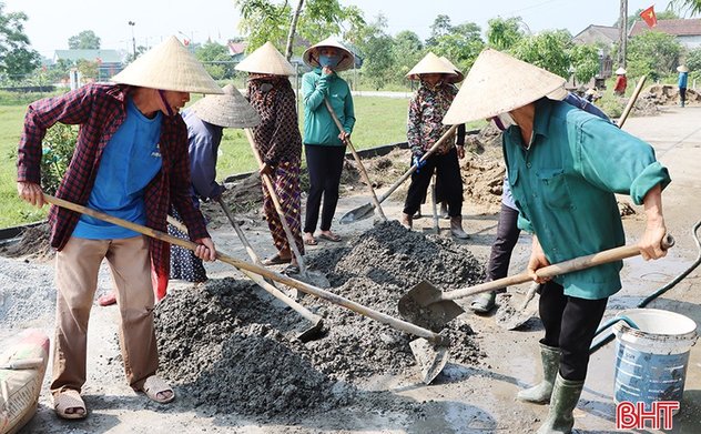 Cẩm Xuyên huy động sức dân, thi đua sôi nổi hướng về ngày hội lớn