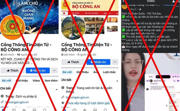 Bộ Công an cảnh báo thủ đoạn mạo danh Cổng thông tin điện tử của Bộ