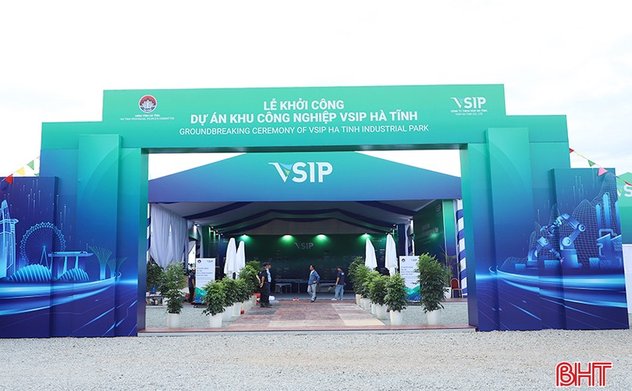 Sáng nay, diễn ra lễ khởi công dự án VSIP Hà Tĩnh