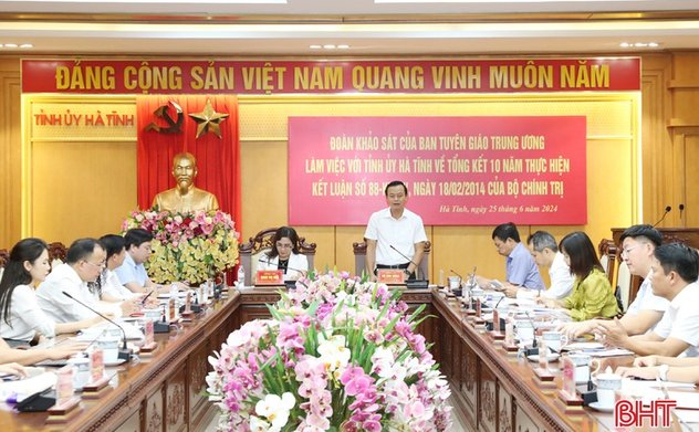 Hà Tĩnh đạt nhiều kết quả nổi bật trong thực hiện Kết luận 88-KL/TW