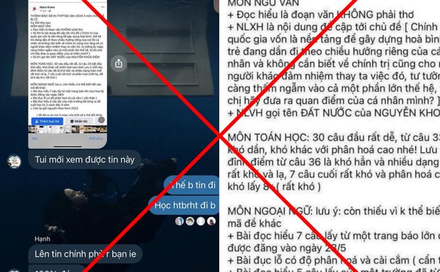 Công an vào cuộc xác minh đối tượng đăng tin lộ đề thi tốt nghiệp THPT 2024