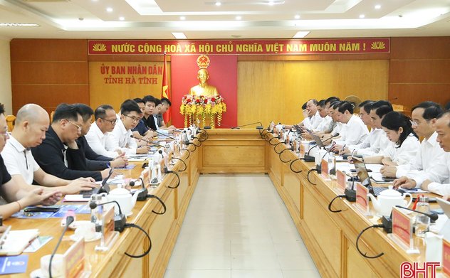 Hà Tĩnh kết nối cơ hội đầu tư với các doanh nghiệp Trung Quốc 