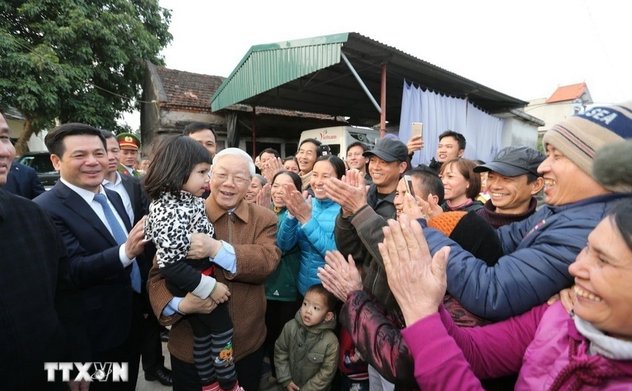 Một số hình ảnh các hoạt động tiêu biểu của Tổng Bí thư Nguyễn Phú Trọng 