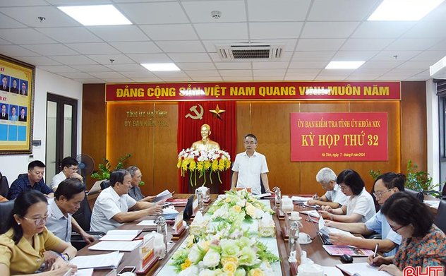 UBKT Tỉnh ủy Hà Tĩnh thông báo kết luận các kỳ họp 31 và 32 