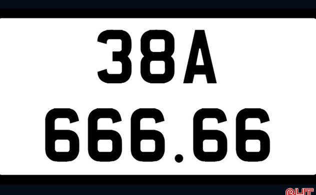 Biển số xe siêu đẹp Hà Tĩnh 38A-666.66 lên sàn đấu giá