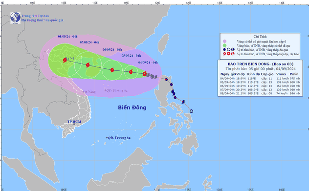 Bão số 3 là một trong những cơn bão mạnh nhất năm 2024