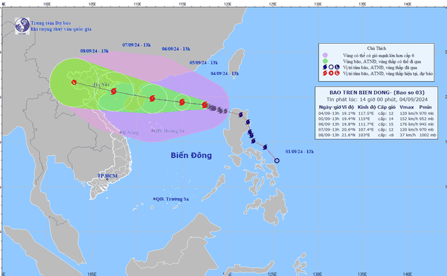 Chủ tịch UBND tỉnh Hà Tĩnh ra công điện ứng phó với bão số 3