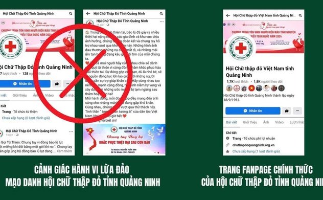 Cảnh giác facebook lừa đảo kêu gọi quyên góp ủng hộ người dân vùng bão