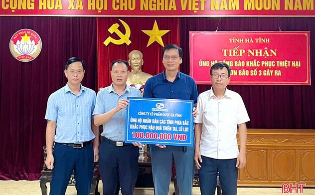 Hà Tĩnh tiếp nhận gần 6,4 tỷ đồng ủng hộ đồng bào ảnh hưởng thiên tai