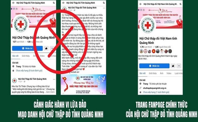 Cẩn trọng với hình thức lừa đảo, thông tin sai sự thật về bão lũ 